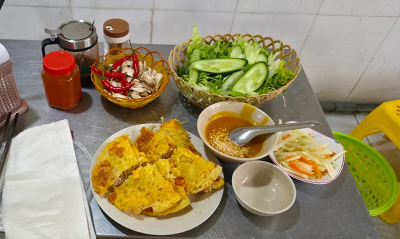 Quán bánh xèo mực ngon ở Đà nẵng. Quán bánh xèo ngon rẻ ở Đà Nẵng