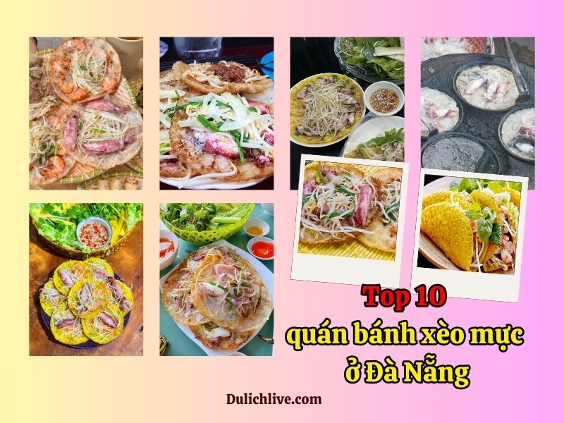 Quán bánh xèo mực ở Đà Nẵng. Ăn Bánh xèo mực quán nào ngon