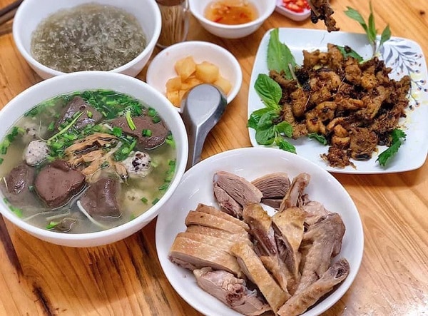 Ngan chặt, bún ngan dé Thành Công, ăn gì ở đâu Hà Nội, quán ăn ngon ở Hà Nội