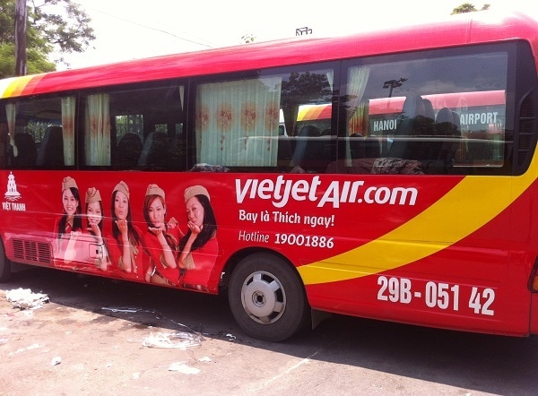 Xe bus đi sân bay Nội Bài, xe bus đi sân bay Nội Bài của Vietjet Air
