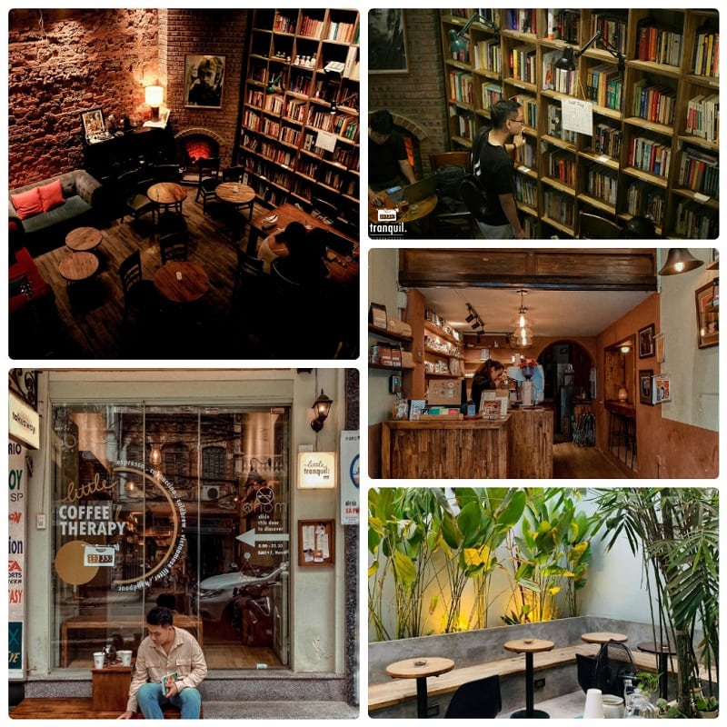 Hà Nội có quán cafe sách nào? Tranquil Books & Coffee