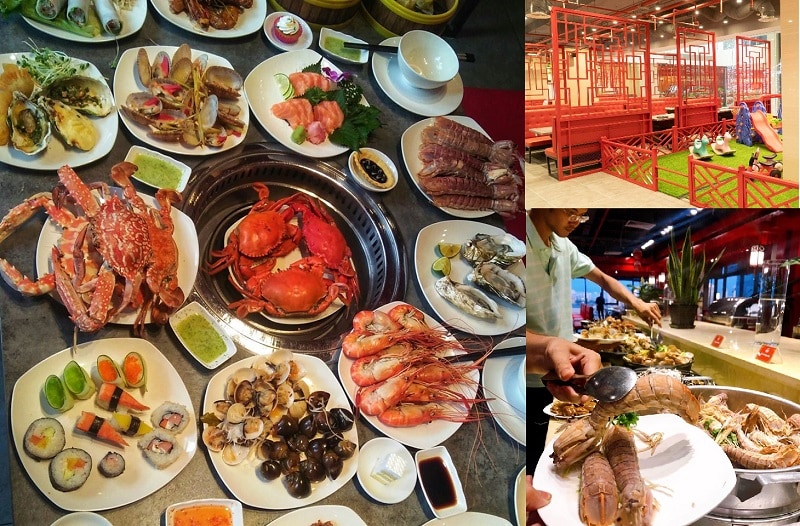 Review nhà hàng buffet hải sản ngon ở Hà Nội. Ăn buffet hải sản ở đâu ngon Hà Nội? Cửu Vân Long