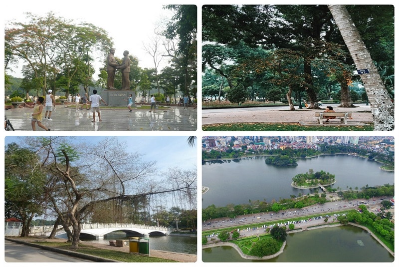 Địa điểm đi chơi ở Hà Nội cho sinh viên, công viên Thống Nhất