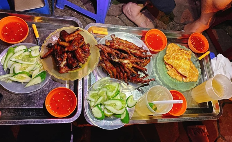 Quán chân gà nướng ở Hà Nội. Ở Hà Nội ăn chân gà quán nào ngon