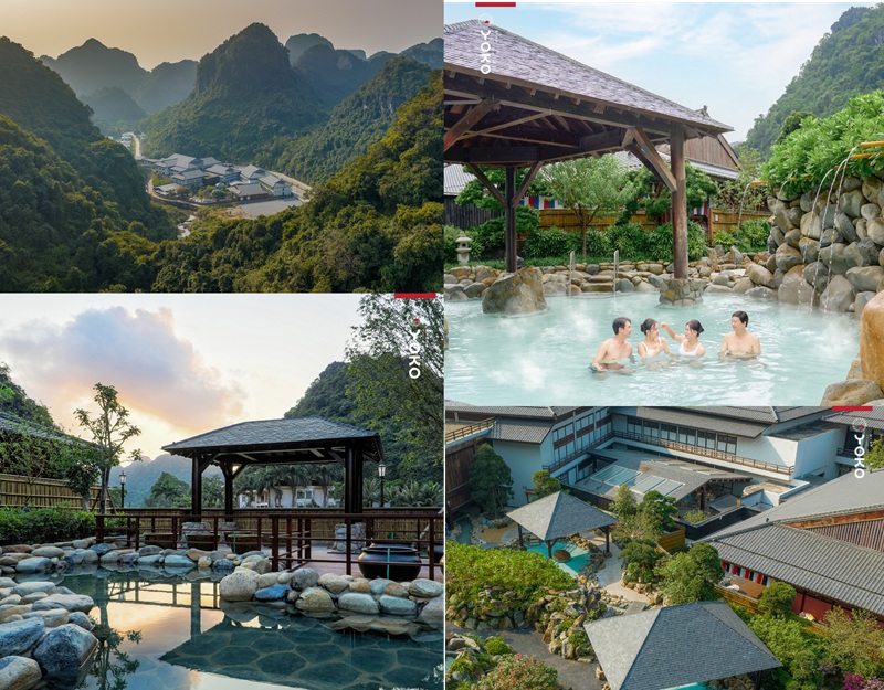 Suối khoáng nóng gần Hà Nội. Yoko Onsen Quang Hanh