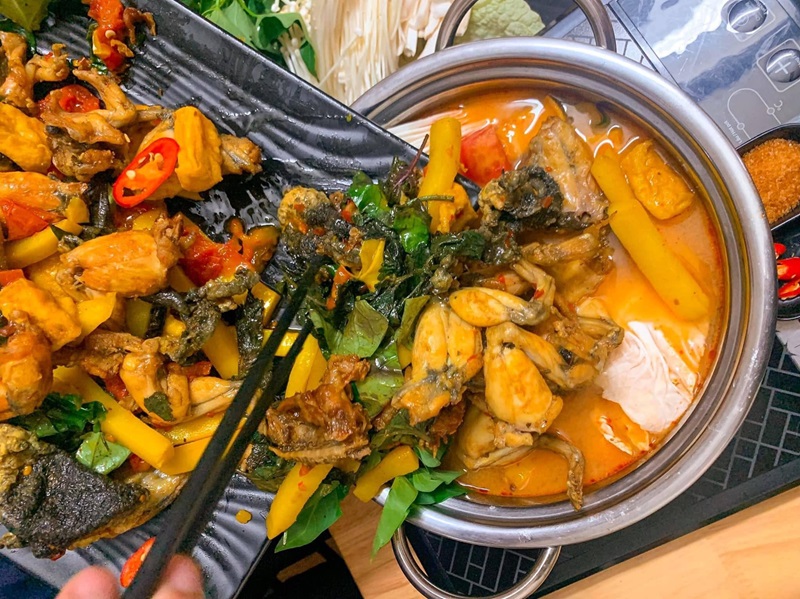 Quán lẩu ếch ở Hà Nội. Quán lẩu ếch ngon tại Hà Nội