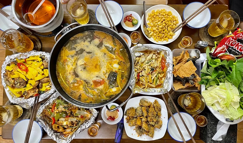Quán lẩu ếch ở Hà Nội. Quán lẩu ếch ngon tại Hà Nội