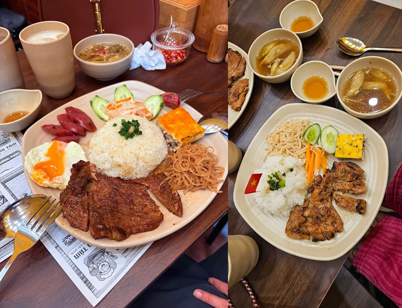 Quán cơm tấm ở Hà Nội. Quán cơm tấm đông khách ở Hà Nội