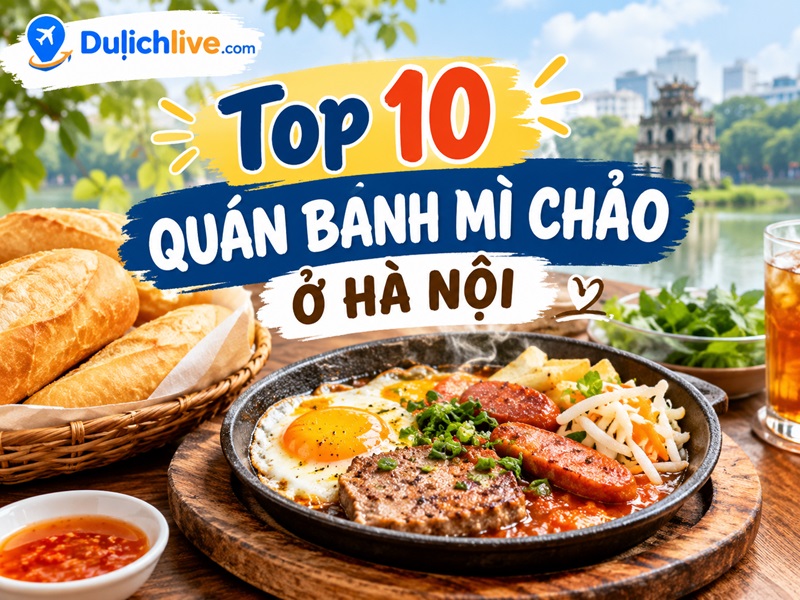 Quán bánh mì chảo nổi tiếng ở Hà Nội. quán bánh mì chảo bình dân ở Hà Nội