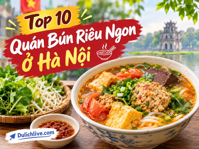 Quán bún riêu ở Hà Nội. Quán bún riêu ngon tại Hà Nội