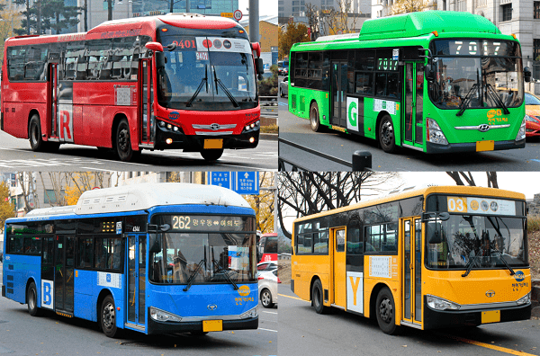 Phương tiện di chuyển ở Seoul, di chuyển bằng xe bus ở Seoul