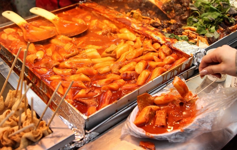 Món ăn ngon ở Daegu Hàn Quốc. Dukbokki, món ăn đường phố ở Daegu