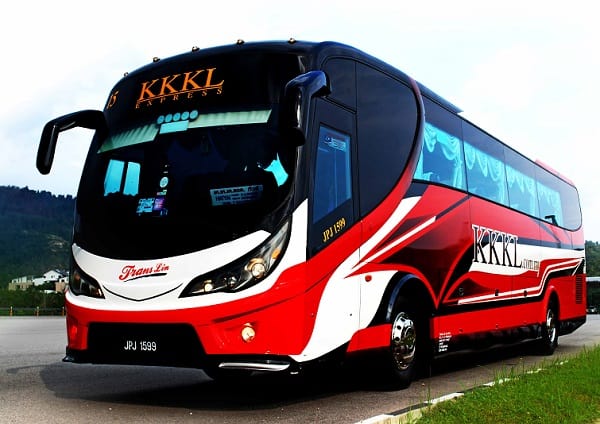 Xe bus đi từ Kuala Lumpur đến Singapore