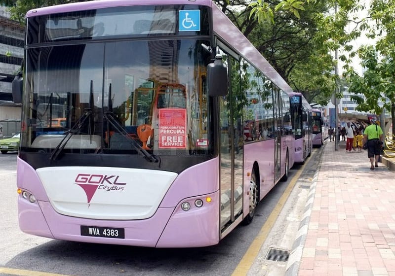 Phương tiện di chuyển ở Kuala Lumpur, xe bus miễn phí Go KL City