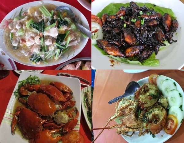 Du lịch Sabah Malaysia nên ăn quán nào ngon? Quán Sim Sim Seafood Restaurant. Quán ăn ỏ Sabah Malaysia