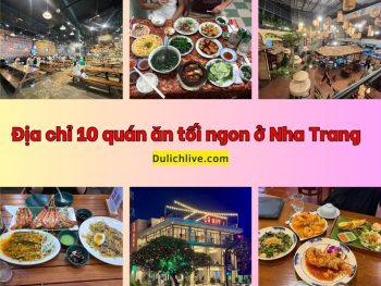 Quán ăn tối ở Nha Trang. Quán ăn tối nổi tiếng ở Nha Trang