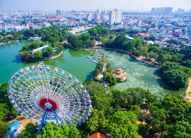 Địa điểm du lịch, vui chơi ở Sài Gòn. Công viên văn hóa Đầm Sen