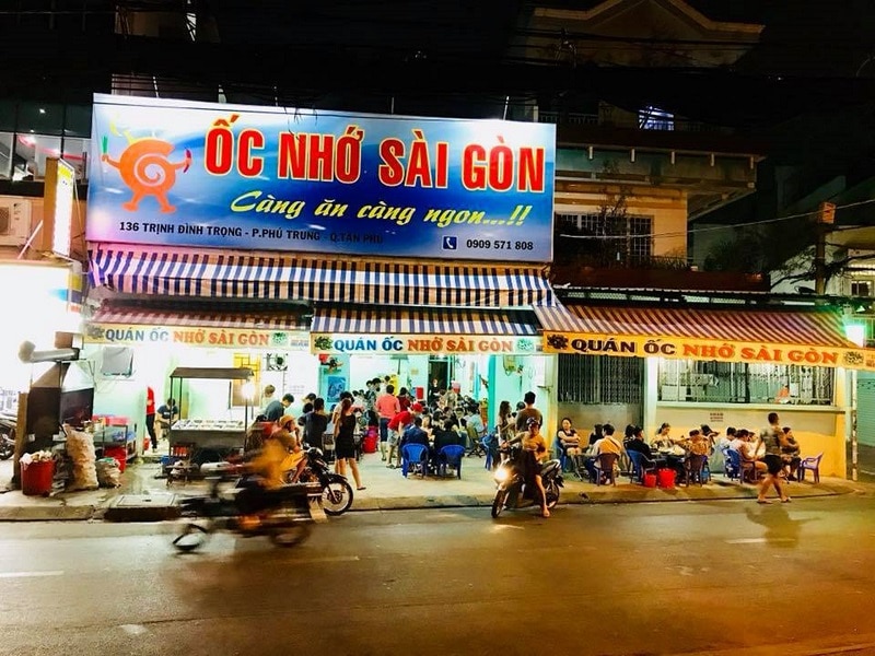 Ốc nhớ Sài Gòn - Quán ốc nổi tiếng nhất ở Sài Gòn