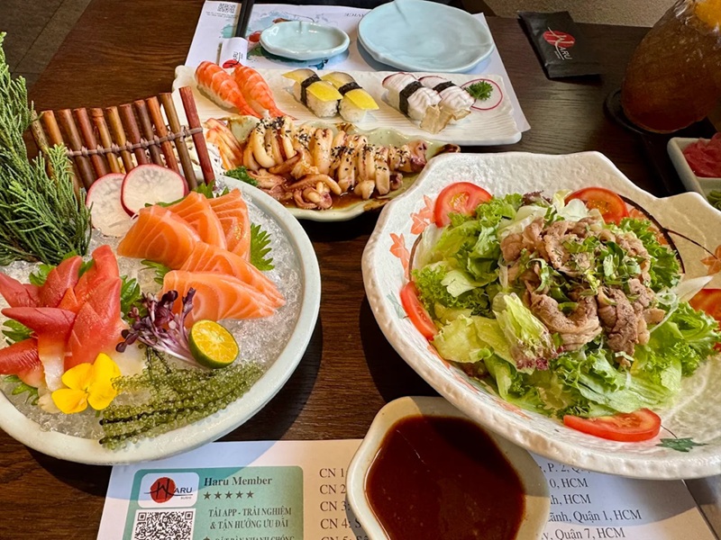 Quán sushi ở Sài Gòn. Địa chỉ quán sushi ở Sài Gòn