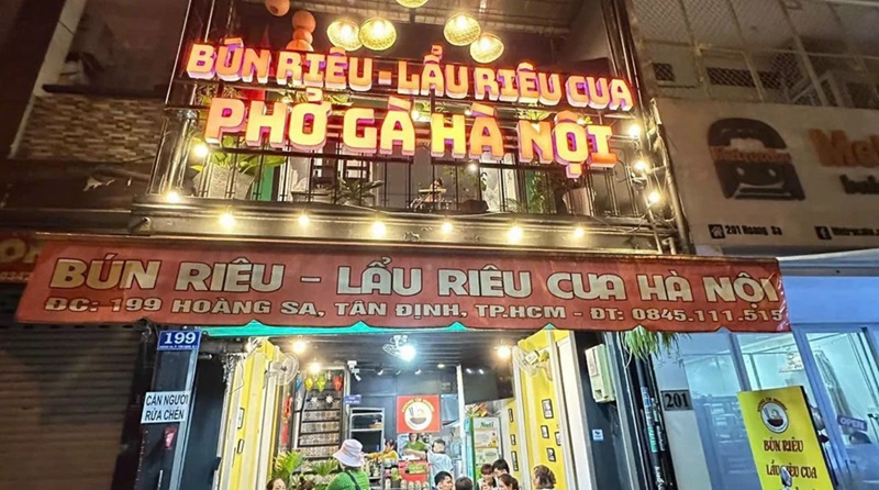 Quán bún riêu ở Sài Gòn. Bún riêu ngon rẻ ở Sài Gòn