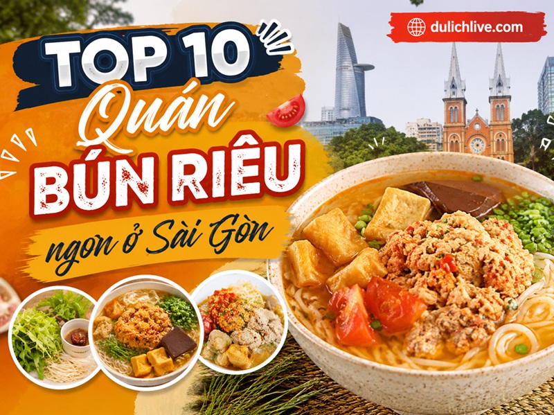 Những quán bún riêu ngon, rẻ ở Sài Gòn. Quán bún riêu ở Sài Gòn
