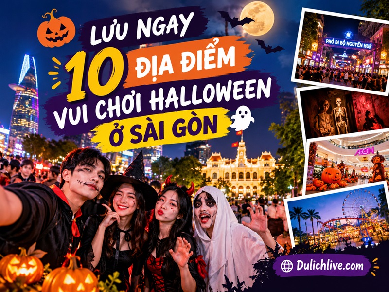 Địa điểm đi chơi halloween ở Sài Gòn. Địa điểm đi chơi halloween nổi tiếng ở Sài Gòn