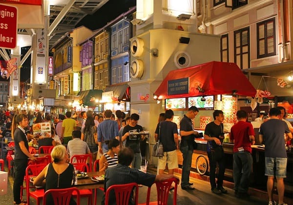 Địa điểm du lịch ở Chinatown Singapore, khu ẩm thực Chinatown