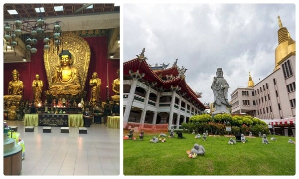 Nhắc đến địa điểm du lịch ở Singapore miễn phí không thể bỏ qua các địa điểm ăn uống miễn phí tại chùa Singapore Buddhisst Lodge và đền Kong Meng San Phor Kark 