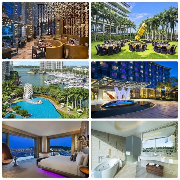 W Singapore - Sentosa Cove được đánh giá là khách sạn ở Sentosa sang trọng, hiện đại, trẻ trung nhất Singapore