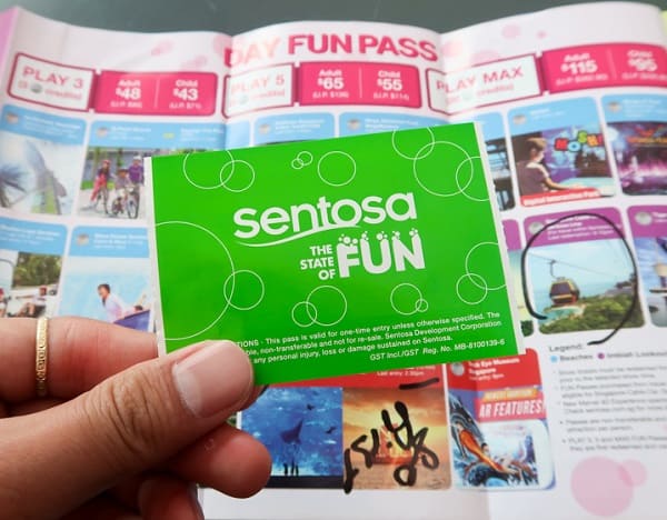 Kinh nghiệm du lịch đảo Sentosa, mua thẻ Sentosa Fun Pass để vui chơi tiết kiệm hơn