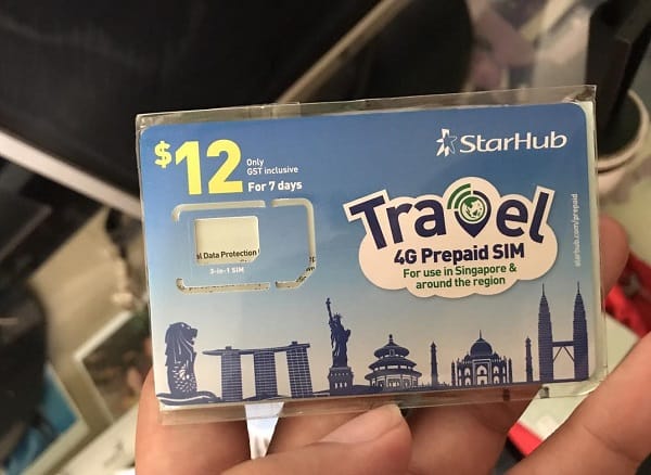 Mua sim 4G Singapore của StarHub cho khách du lịch