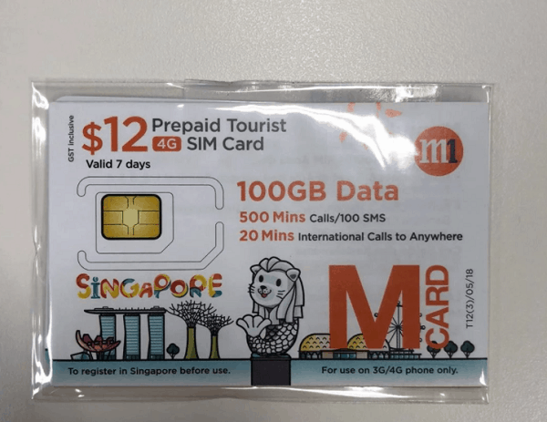 Mua sim 4G Singapore tốt, giá rẻ, lựa chọn sim M1