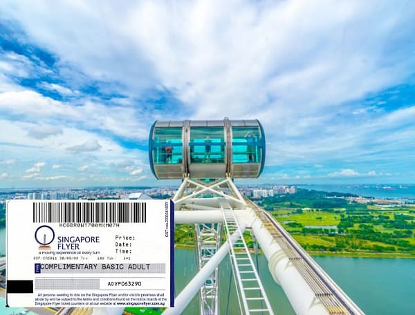 Giá vé tham gia vòng quay Singapore Flyer bao nhiêu?