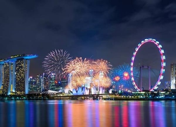Bay East Garden, địa điểm xem pháo hoa ở Singapore