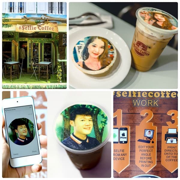 Kinh nghiệm du lịch Haji Lane Singapore nên ăn uống ở đâu: Quán #Selfie Coffee Cafe