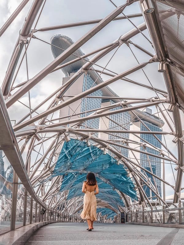 Địa điểm chụp hình đẹp ở Singapore, cầu helix
