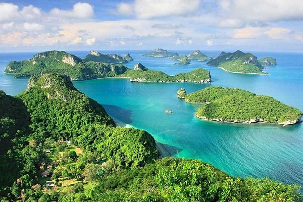 Địa điểm tham quan nổi tiếng nhất tại Koh Sami Thái Lan ở đâu? vườn quốc gia Ang Thong