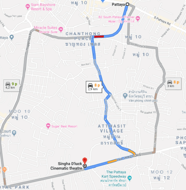 Hướng dẫn đường đi, phương tiện tới Kaan Show Pattaya