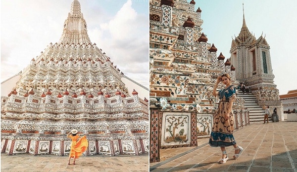 Những nơi chụp hình đẹp ở Bangkok - chùa Phật nằm