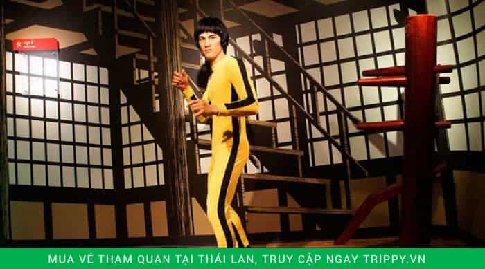 Ngôi sao phim hành động Lý Tiểu Long được mô phỏng tại bảo tàng tượng sáp Madame Tussauds, Bangkok