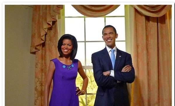 Barack Obama cùng Michelle Obama trong bảo tàng tượng sáp Madame Tussauds tại Bangkok