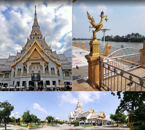 Địa điểm du lịch nổi tiếng gần Bangkok. Quanh Bangkok có địa điểm tham quan nào đẹp, hấp dẫn? Wat Sothon Wararam Worawihan
