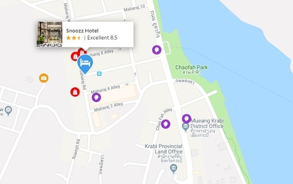 Nhà nghỉ bình dân Snoozz Hotel. Nhà nghỉ giá rẻ ở Krabi