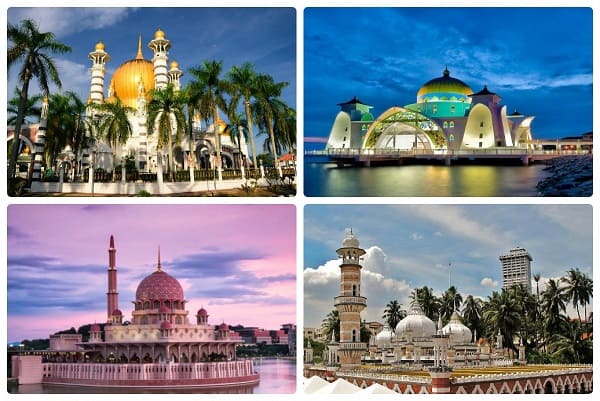 Nên đi du lịch Thái Lan hay Malaysia, nơi nào có nền văn hóa đa dạng hơn? Các nhà thờ Hồi giáo ở Malaysia