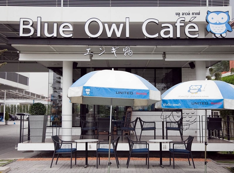 Quán cafe ngon ở Thái Lan, quán cafe Blue Owl Cafe ở Thái Lan